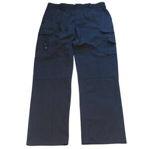 Elbeco Navy Blue Men's Comfortgrip Work Heavy Duty Hemmable Pants 40R w/ Pockets